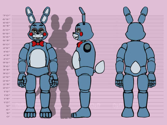 A sketched turnaround for a redesign of Toy Bonnie